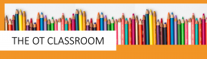 pencils graphic with link to The OT Classroom